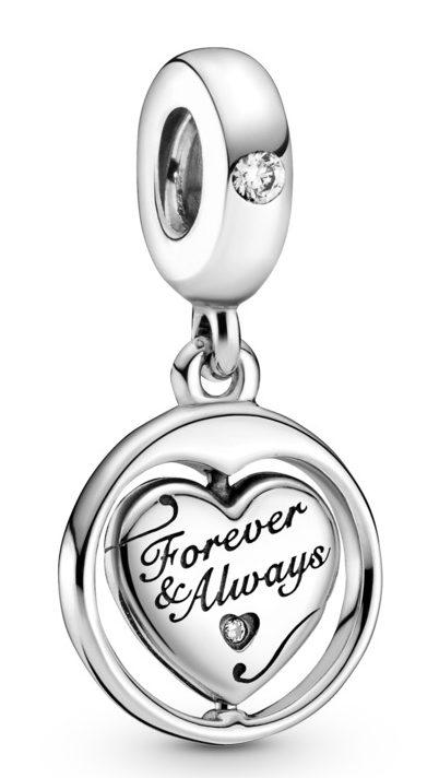 Prívesok Pandora Spinning Forever & Always Soulmate 799266C01