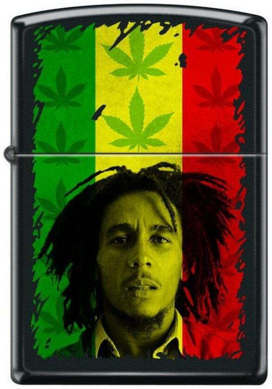 Zapaľovač Zippo Bob Marley Cannabis Leaf 7304