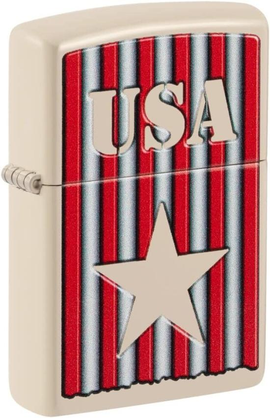 Zapaľovač Zippo Americana Flat Sand Design 48204