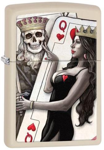 Zapaľovač Zippo Skull King and Queen Beauty 29393