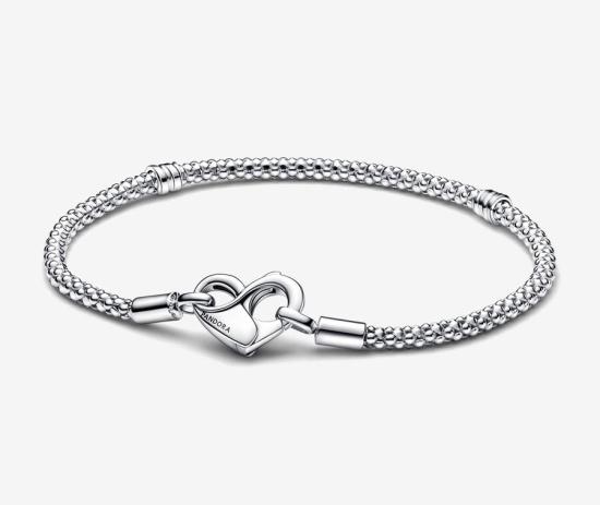 Náramok Pandora Moments Heart Studded 592453C00-18