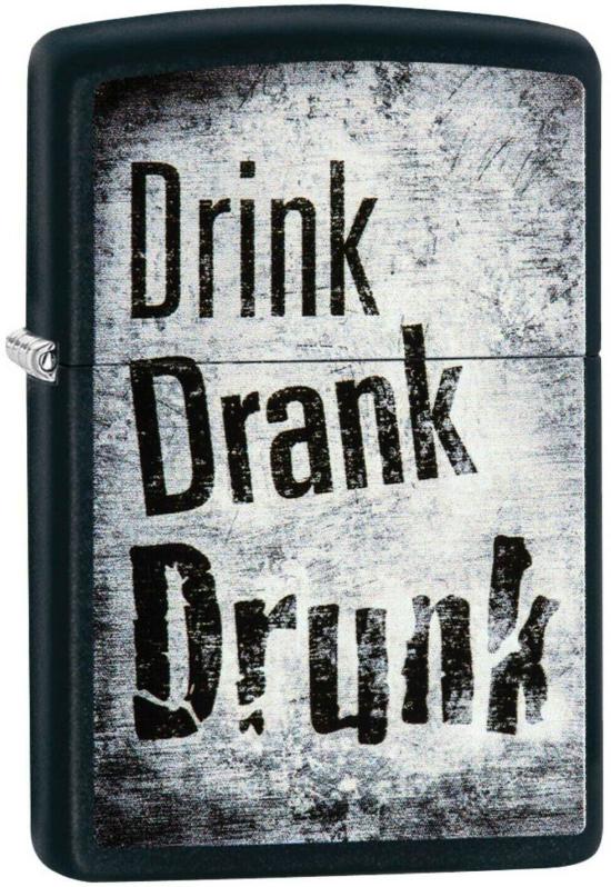 Zapaľovač Zippo Drink Drank Drunk 29618