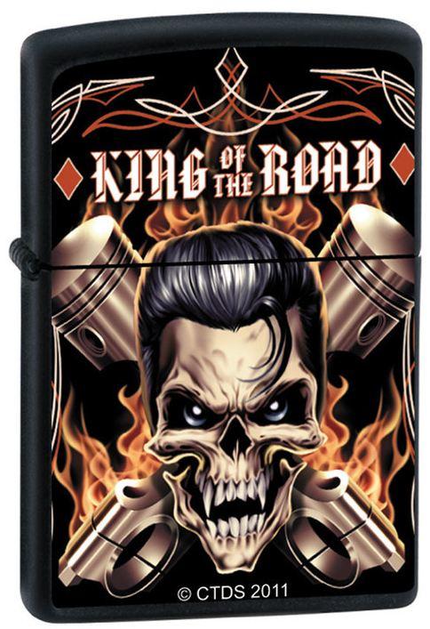Zapaľovač Zippo Trevco King of The Road Skull 7482