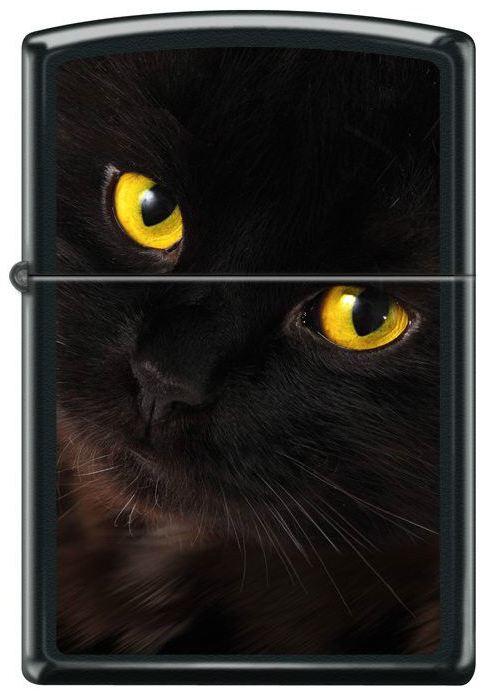 Zapaľovač Zippo Black Cat Yellow Eyes 6117