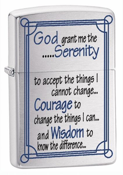 Zapaľovač Zippo Serenity Prayer 24355