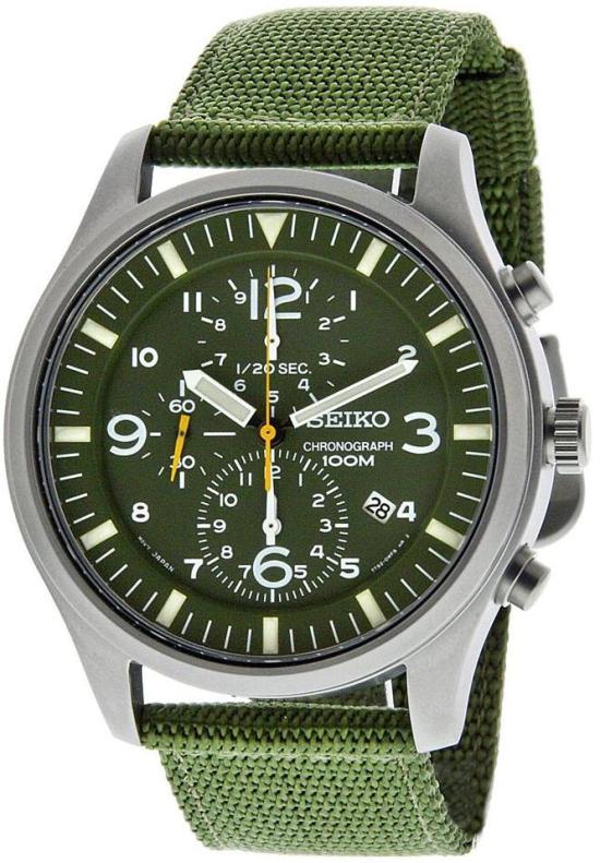 Hodinky Seiko Chronograph SNDA27P1 Military