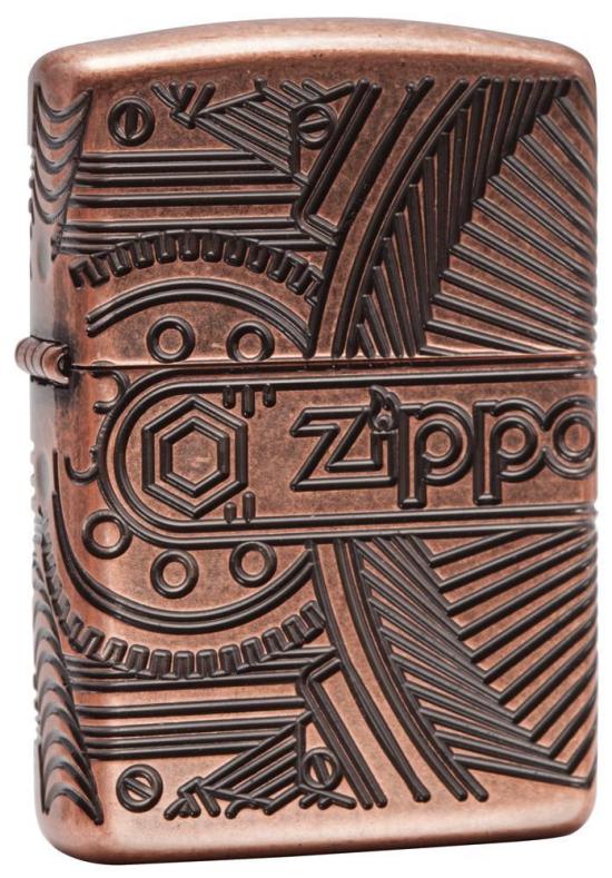 Zapaľovač Zippo 29523 Gear Antique Copper Armor