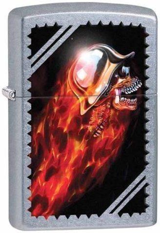 Zapaľovač Zippo Chrome skull 29067