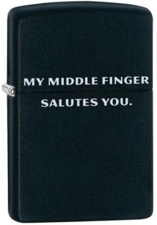 Zapaľovač Zippo Middle Finger Salutes You 29867