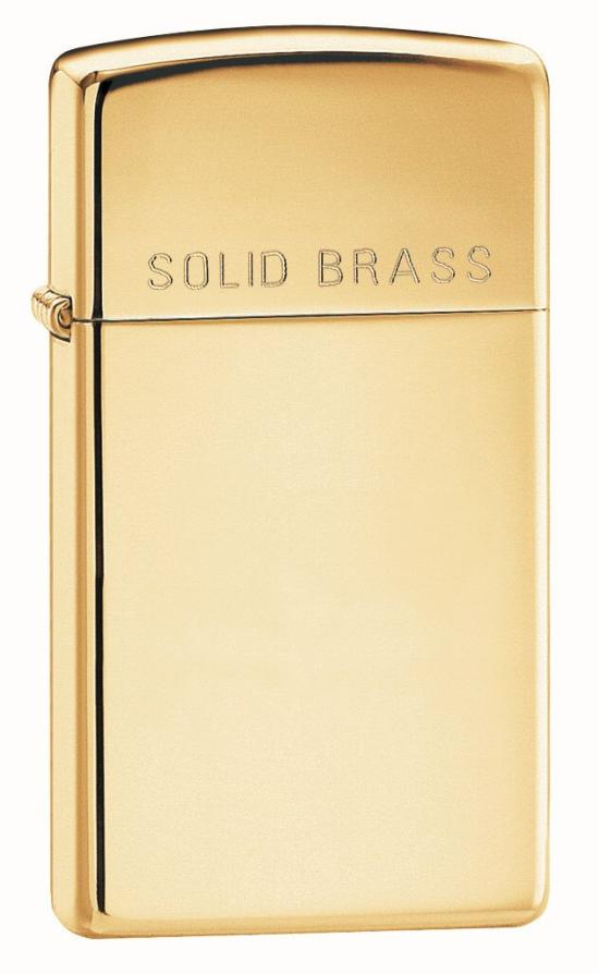 Zapaľovač Zippo Solid Brass Slim 24067