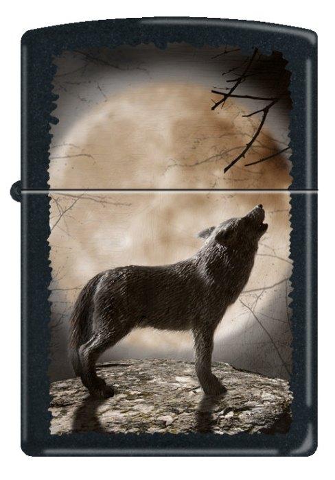 Zapaľovač Zippo Wolf Howling To The Moon 3731