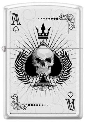 Zapaľovač Zippo Ace Skull Card 8011