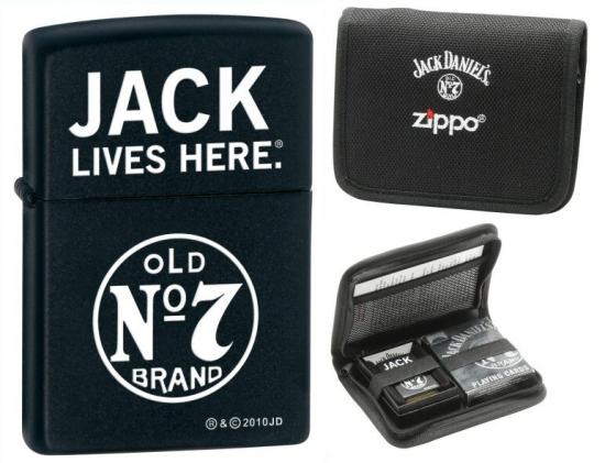 Zippo Jack Daniels Lighter and Poker Cards 30030