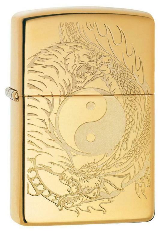 Zapaľovač Zippo Tiger Dragon Yin Yang 49024