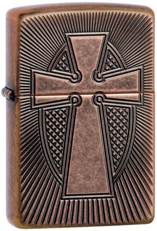 Zapaľovač Zippo Deep Carve Cross 27163