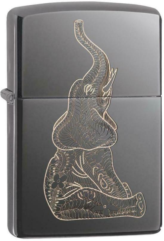 Zapaľovač Zippo Zentangle Elephant 2080