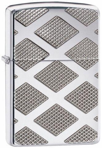 Zapaľovač Zippo Carved Chrome Diamonds 22893